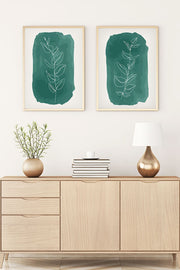 Conjunto de 2 Quadros Decorativos MDF Emoldurados Huhu89 - 30x40cm Multicolor com Moldura de Madeira Maciça