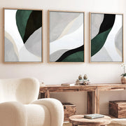 Pinturas elegantes emolduradas em MDF – 50 x 70 cm – 100% MDF e madeira sólida