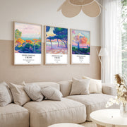 Huhu265 Conjunto de Quadros 3 Peças 20x30 cm – MDF com Moldura em Madeira Maciça, Multicolor (693BSE1963)