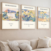 Quadro Decorativo MDF Emoldurado Multicolor 50x70cm - Conjunto 3 Peças Huhu266