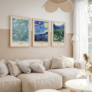 Quadro Decorativo MDF Emoldurado Multicolor 20x30cm - Conjunto 3 Peças Madeira Maciça