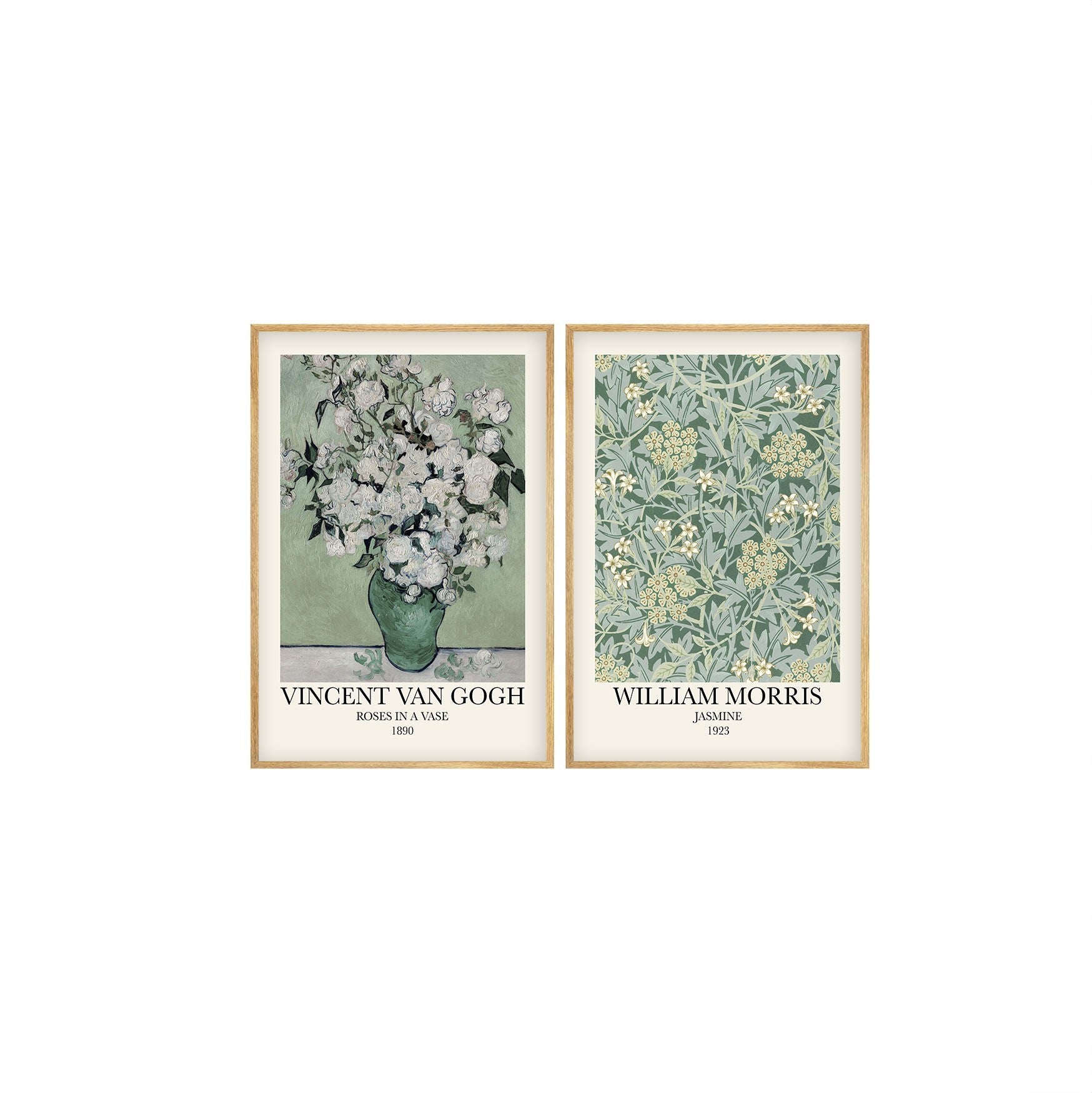 Quadro Decorativo MDF Emoldurado Multicolor 30x40cm - Conjunto 2 Peças Madeira Maciça