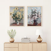 Quadro Decorativo MDF Emoldurado Multicolor 30x40cm - Conjunto 2 Peças Madeira Maciça