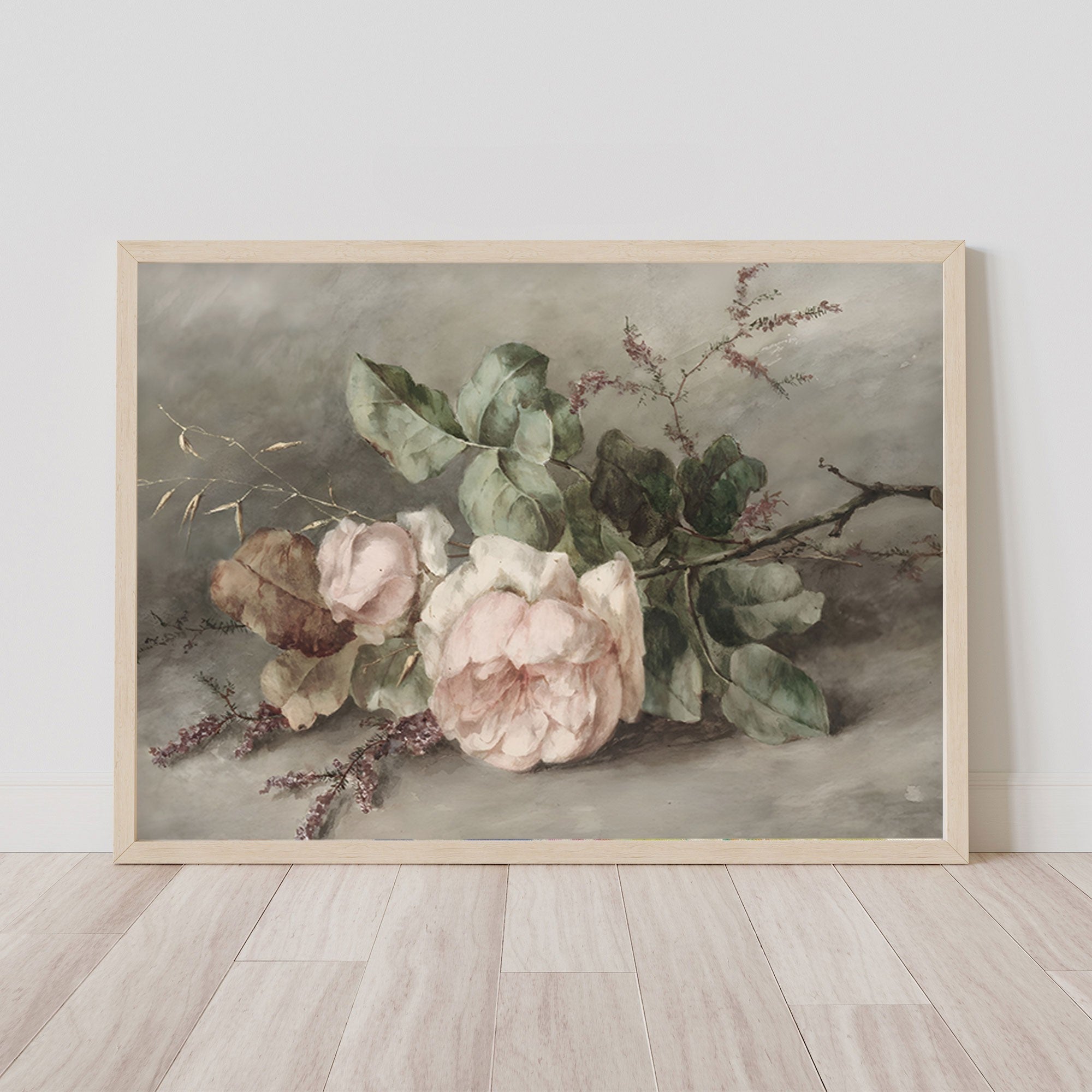 Quadro Decorativo MDF Emoldurado Huhu283 - 30x40cm Multicolor com Moldura Madeira Maciça