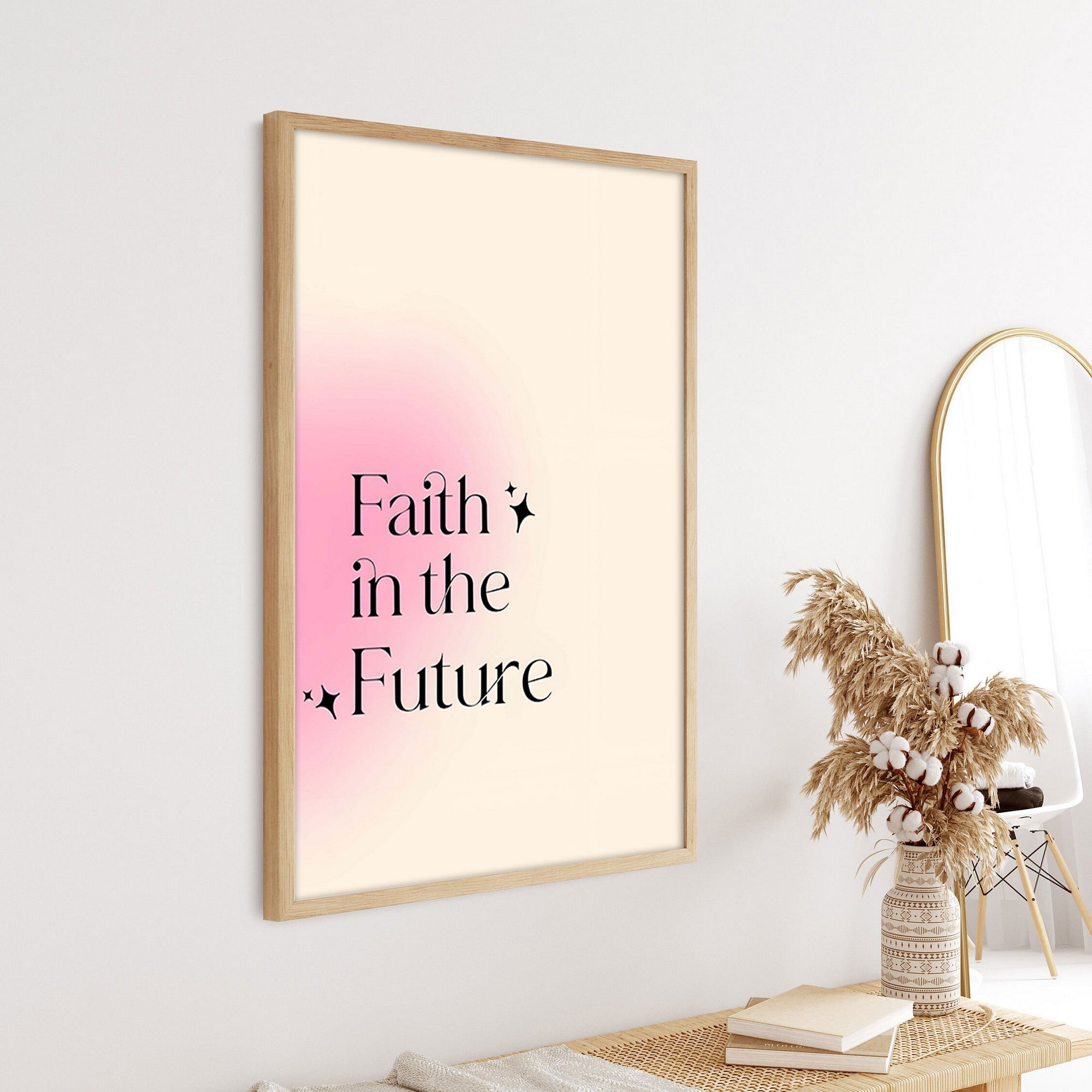 Quadro Decorativo MDF Emoldurado Huhu287 - Multicolor 50x70cm com Moldura Madeira Maciça