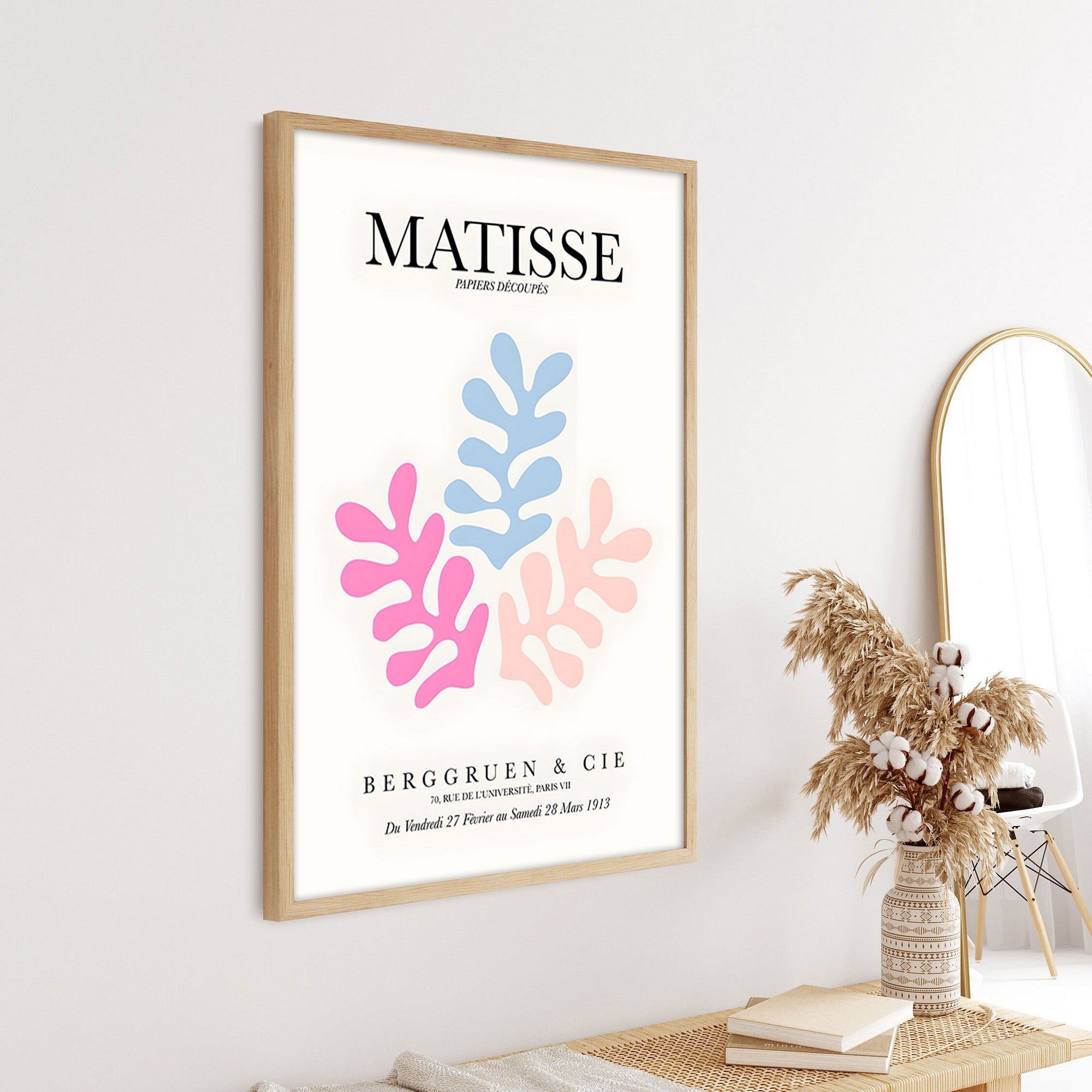 Quadro Decorativo MDF Emoldurado Huhu289 - Multicolor 50x70cm com Moldura Madeira Maciça