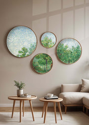 Pinturas Decorativas em Moldura de MDF – 45x45, 36x36, 27x27, 18x18 cm – 100% Madeira Maciça