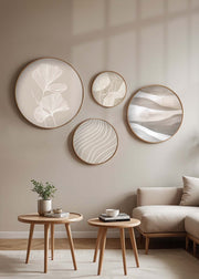 Pinturas Decorativas em Moldura de MDF – 45x45, 36x36, 27x27, 18x18 cm – 100% Madeira Maciça