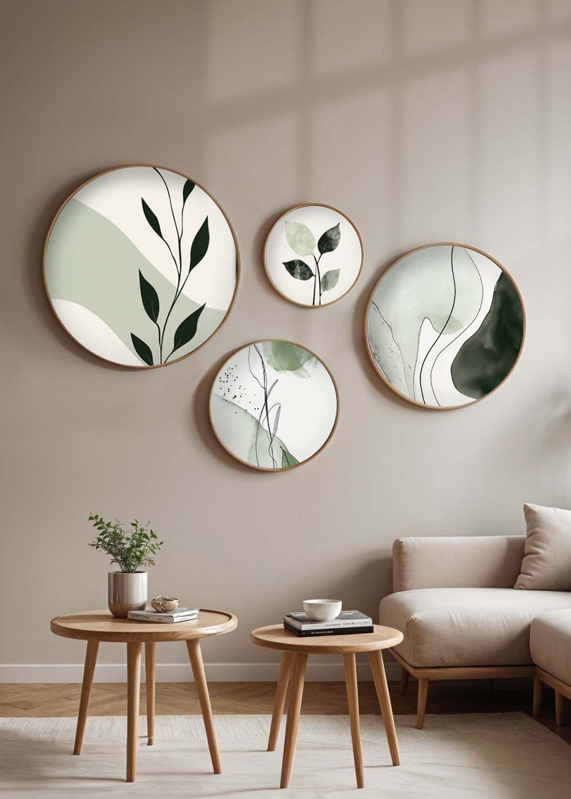 Pinturas Decorativas em Moldura de MDF – 45x45, 36x36, 27x27, 18x18 cm – 100% Madeira Maciça