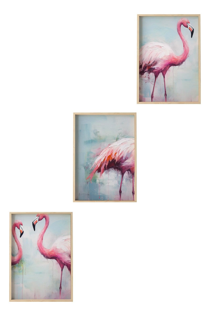 Quadro Decorativo com Moldura em MDF e Madeira Maciça, 3 Peças 20x30 cm, Multicolor – Huhu475 (Ref. 693BSE2157)