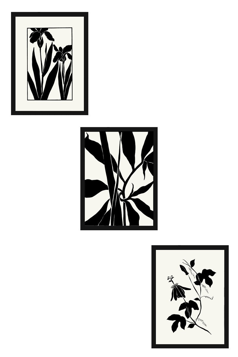 Conjunto de Quadros Decorativos em MDF com Moldura de Madeira Maciça, Multicor – 30 x 40 cm (3 Peças) | Huhu482S (693BSE2218)