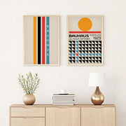 Quadro Decorativo MDF Emoldurado Huhu245 Multicolor 20x30cm - 2 Peças em Madeira Maciça