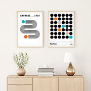 Quadro Decorativo MDF Emoldurado Huhu248 Multicolor 20x30cm - 2 Peças em Madeira Maciça