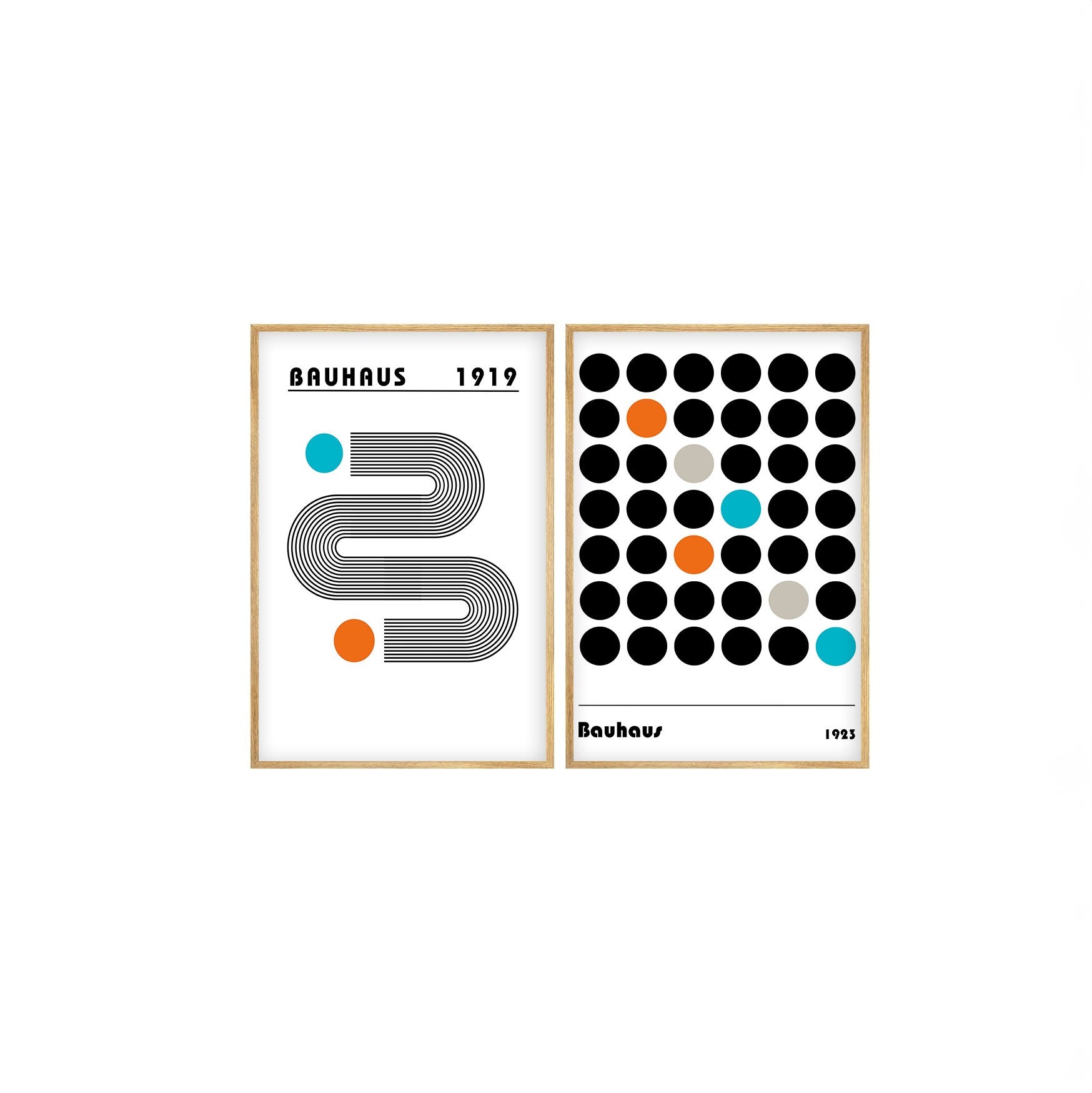 Quadro Decorativo MDF Emoldurado Huhu248 Multicolor 20x30cm - 2 Peças em Madeira Maciça