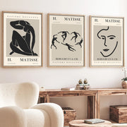 Conjunto de Quadros Huhu255 50x70 cm (3 Peças) – Multicolor, MDF 3 mm com Moldura em Madeira Maciça 2 cm