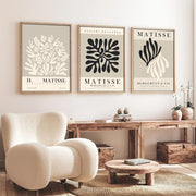 Quadro Decorativo MDF Emoldurado Multicolor 50x70cm - Conjunto 3 Peças Madeira Maciça