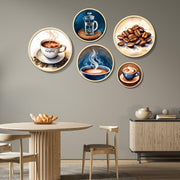 Conjunto Decorativo Yats-11 - 5 Quadros MDF Multicolor em Madeira Maciça para Parede