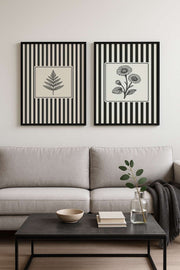 Conjunto de 2 Quadros Decorativos em MDF com Moldura de Madeira Maciça, 50 x 70 cm – Multicolor (Czgl2-50 x 70 | 693BSE6142)