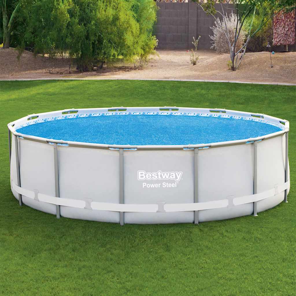 Bestway Cobertura de piscina solar Flowclear 427 cm