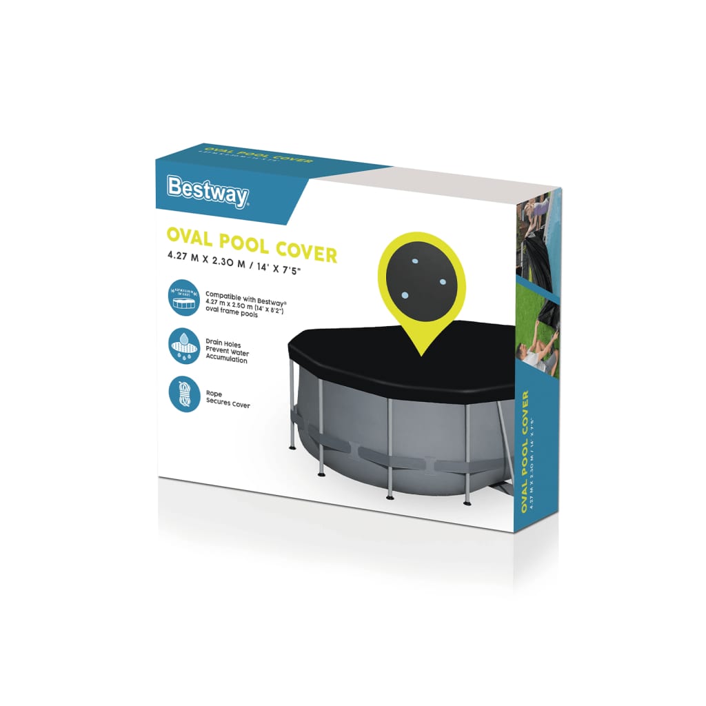 Bestway Cobertura de piscina Flowclear 418x230 cm