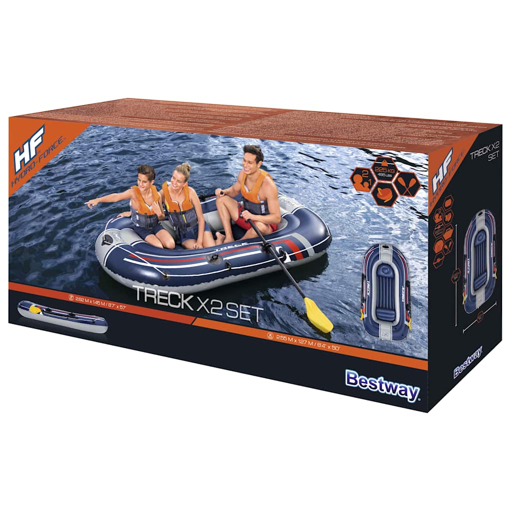Bestway Barco insuflável Hydro-Force Treck x2 Set 255x127 cm