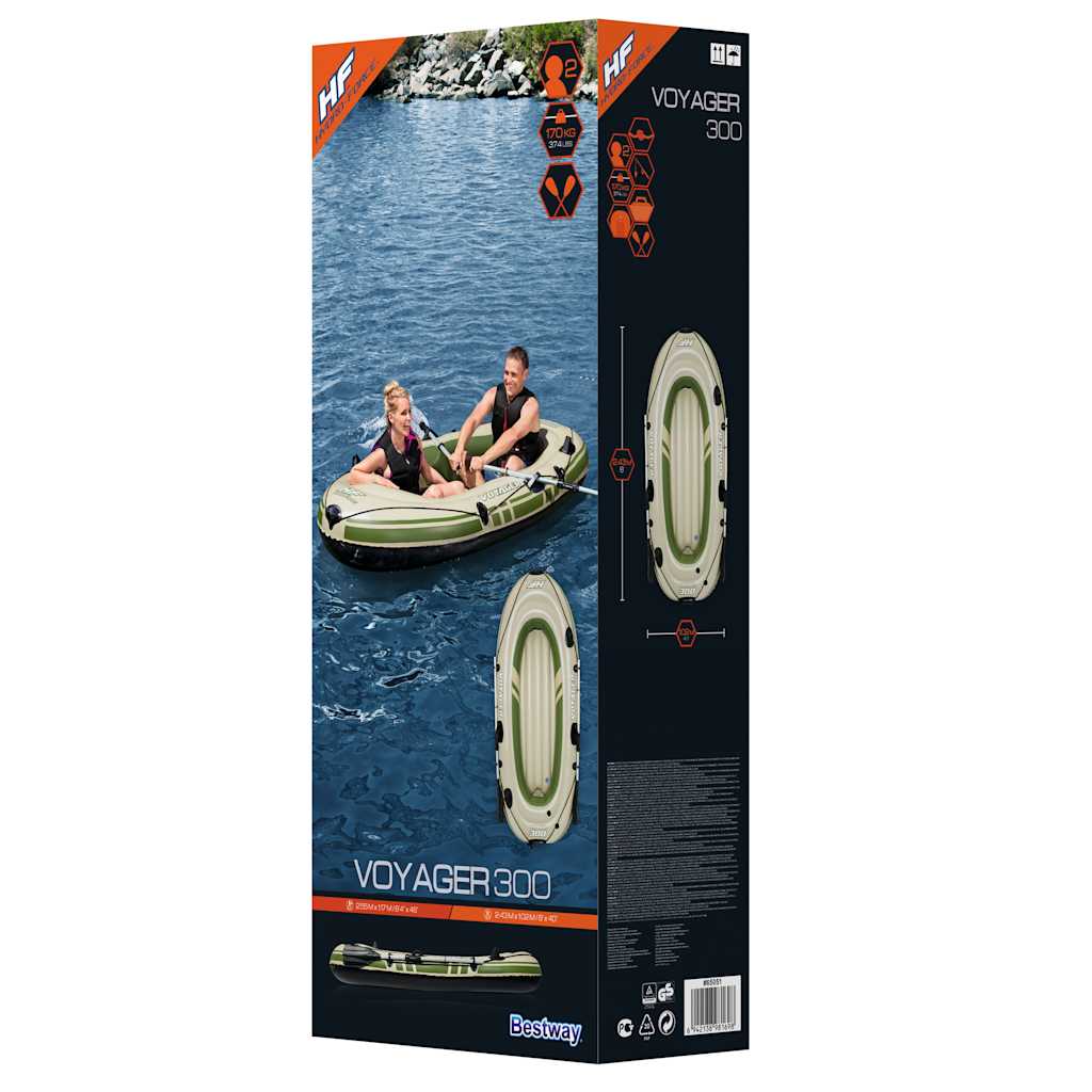 Bestway Barco insuflável Hydro-Force Voyager 300 243x102 cm