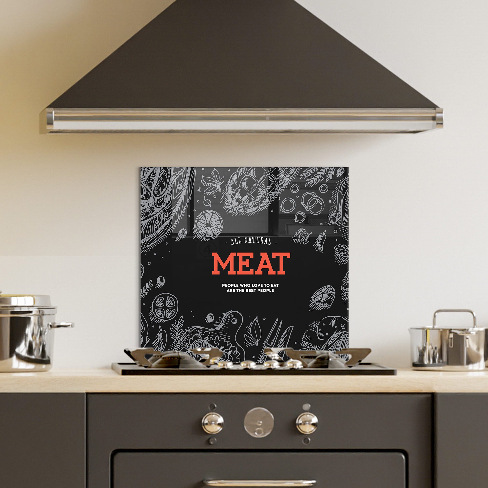 Arte Decorativa em Vidro Temperado Multicolor 60x60cm - Pintura Moderna para Parede