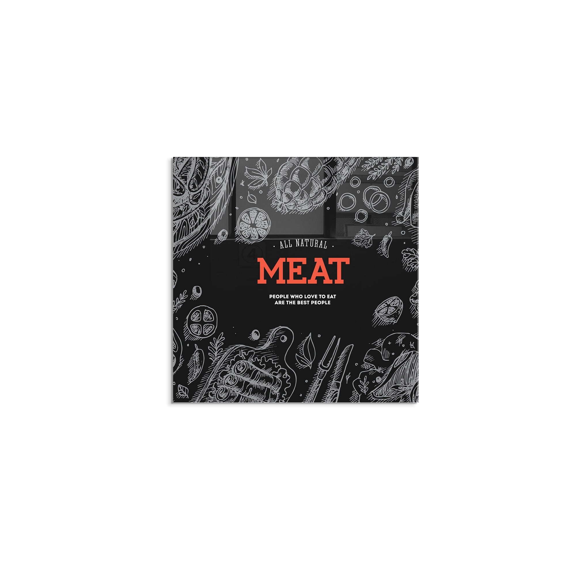 Arte Decorativa em Vidro Temperado Multicolor 60x60cm - Pintura Moderna para Parede