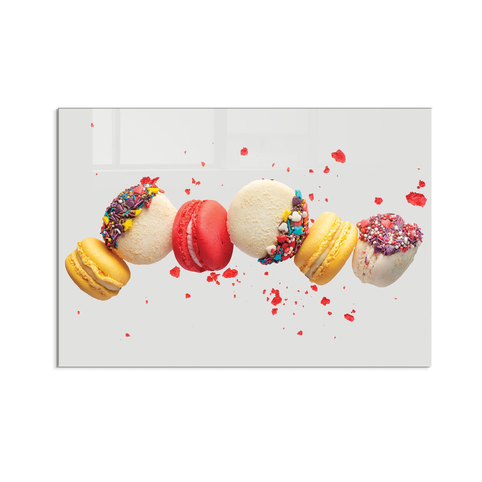 Quadro Decorativo em Vidro Temperado Multicolor 50x70cm - Arte Moderna para Decoração de Interiores