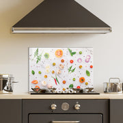 Arte Decorativa em Vidro Temperado Multicolor 50x70cm - Pintura Moderna para Parede