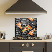 Arte Decorativa em Vidro Temperado Multicolor 60x60cm - Pintura Moderna para Parede