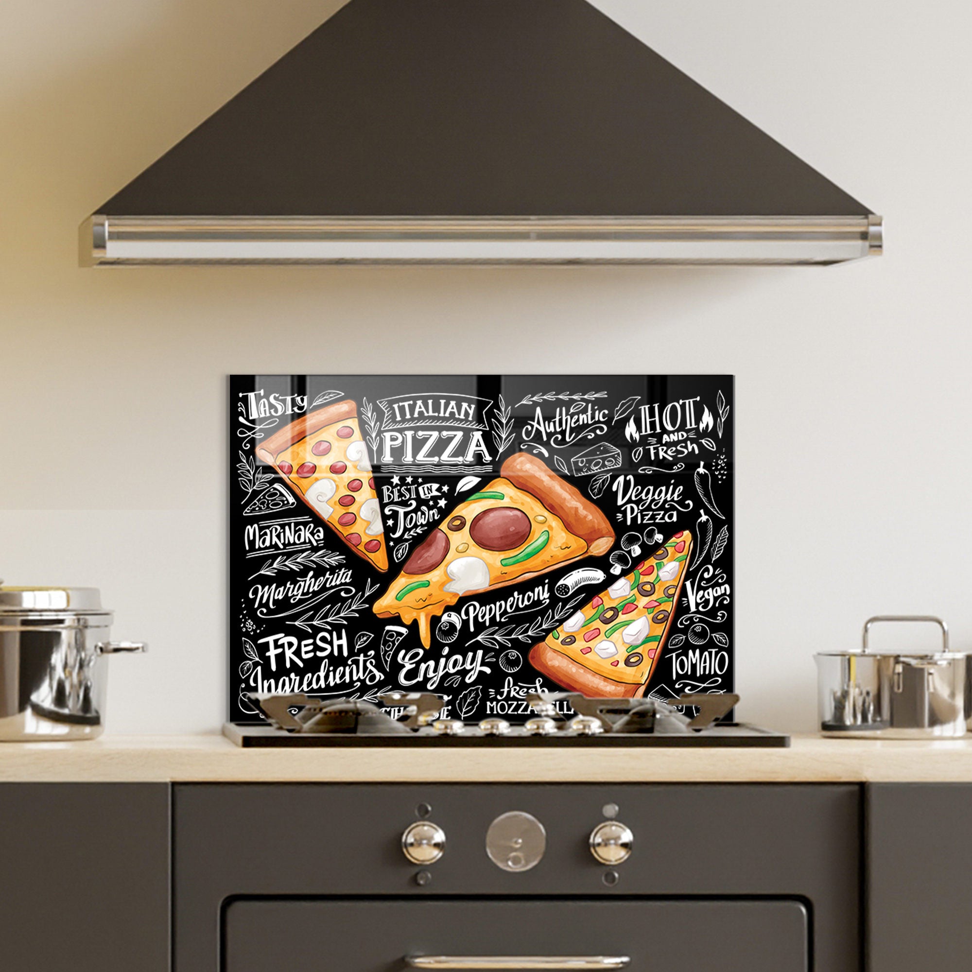 Arte Decorativa em Vidro Temperado Multicolor 50x70cm - Pintura Moderna para Parede