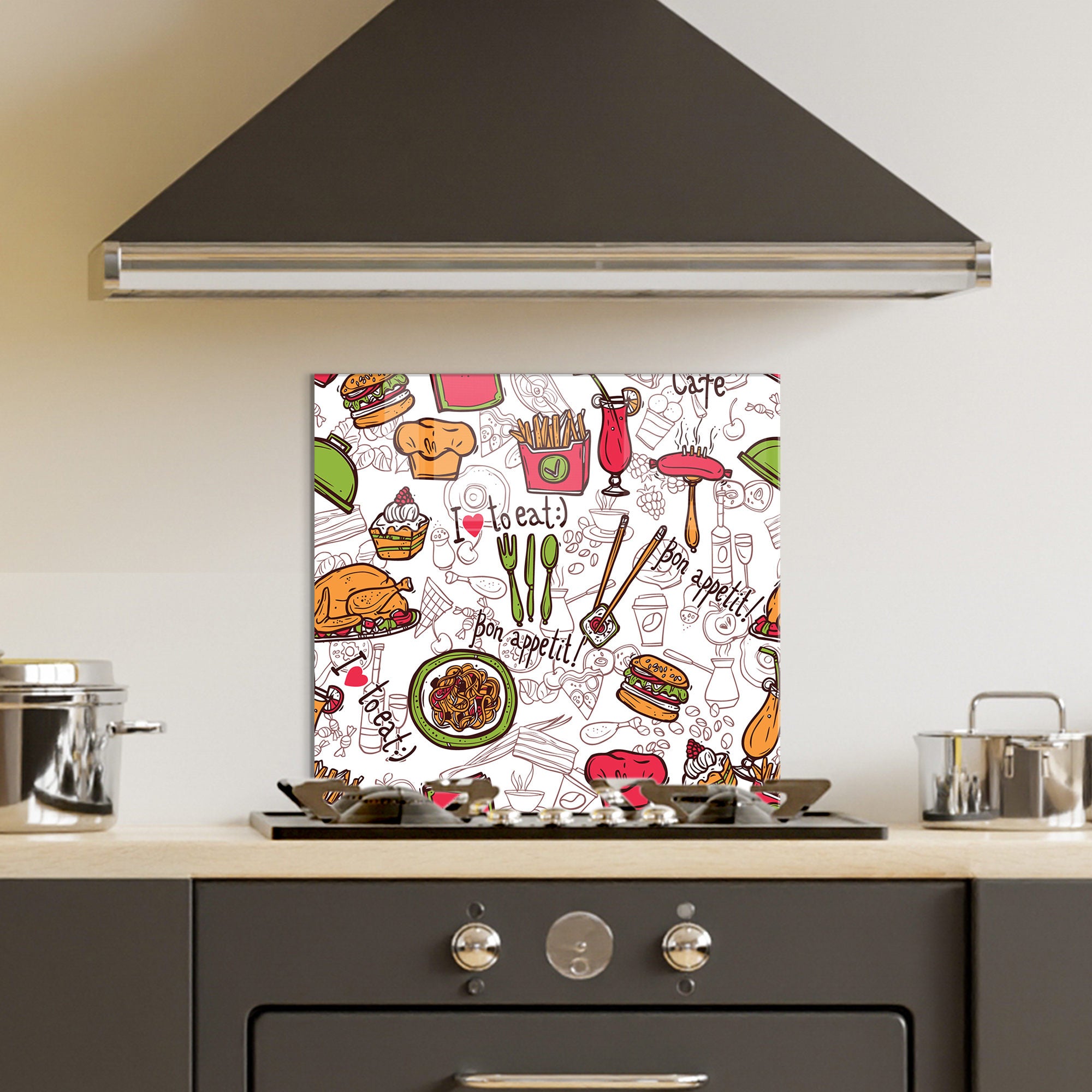 Quadro Decorativo em Vidro Temperado 60x60 cm (4 mm) – Multicolor – Modelo 2009 – Ref. 695CRS1122