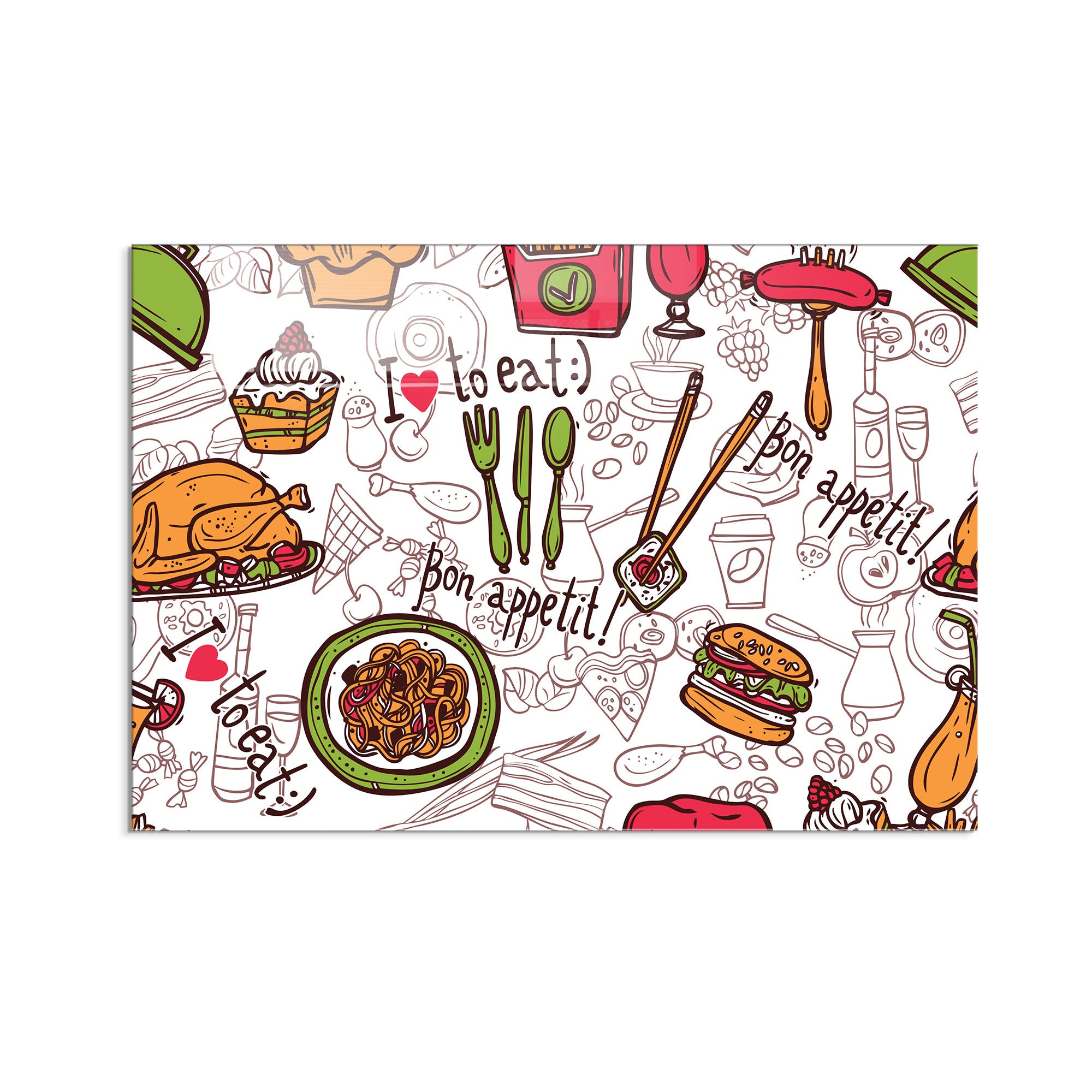 Arte em Vidro Temperado Multicolor 50x70cm - Pintura Decorativa Resistente e Elegante para Casa