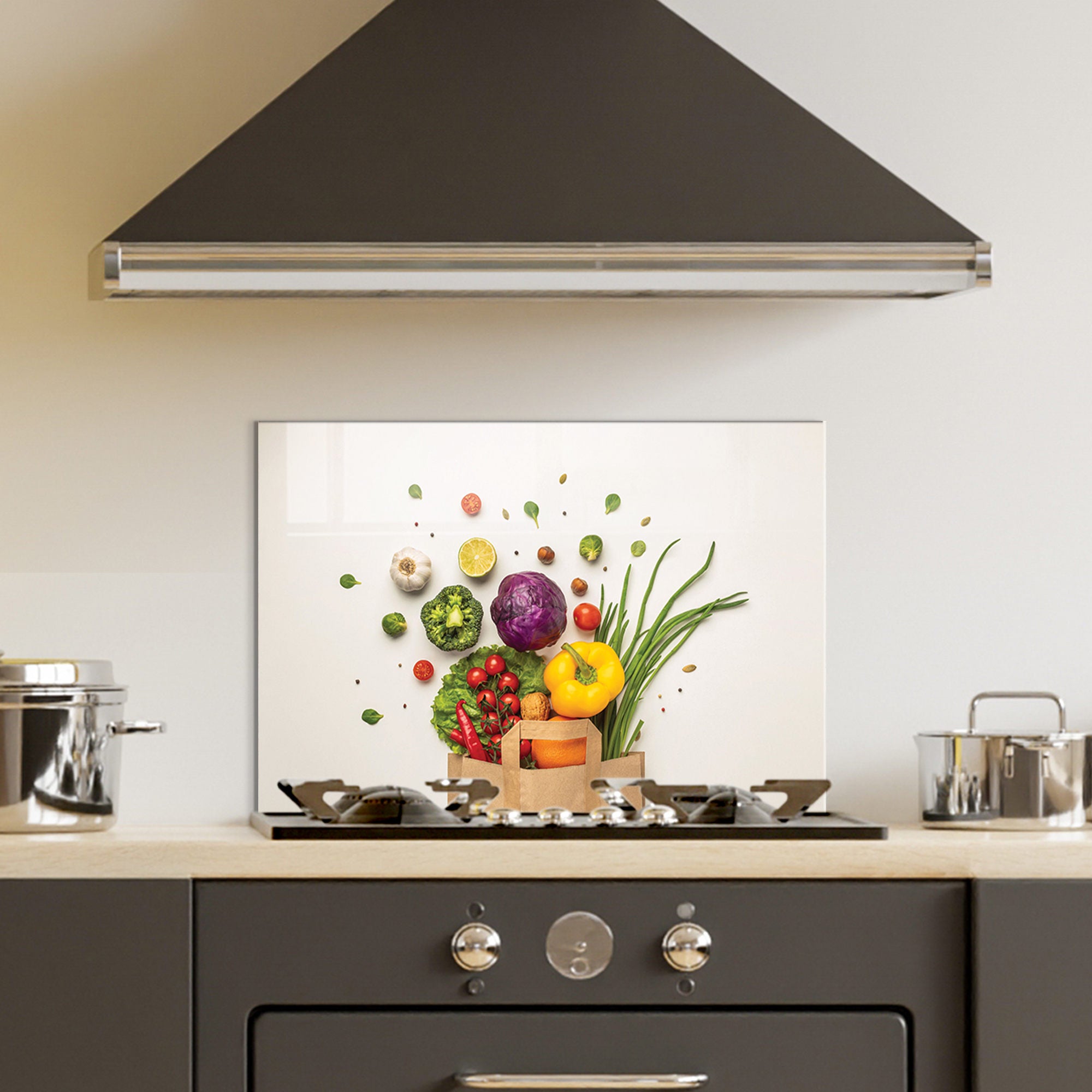 Quadro Decorativo em Vidro Temperado Multicolor 50x70cm - Arte Moderna para Decoração de Interiores