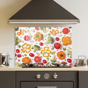 Arte Decorativa em Vidro Temperado Multicolor 70x100cm - Pintura Moderna de Alta Qualidade