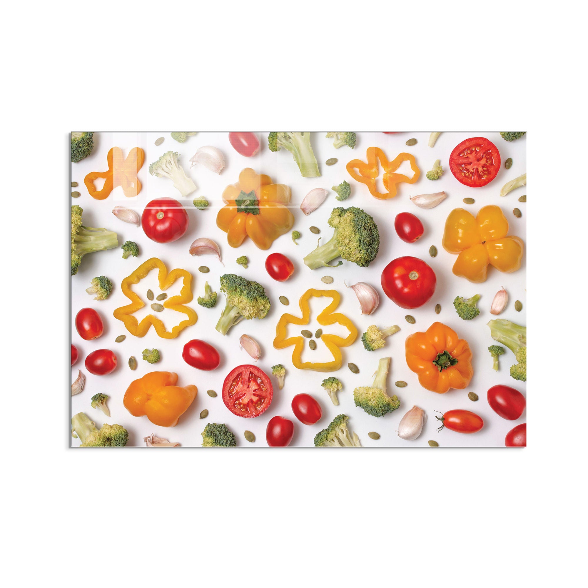 Arte Decorativa em Vidro Temperado Multicolor 70x100cm - Pintura Moderna de Alta Qualidade