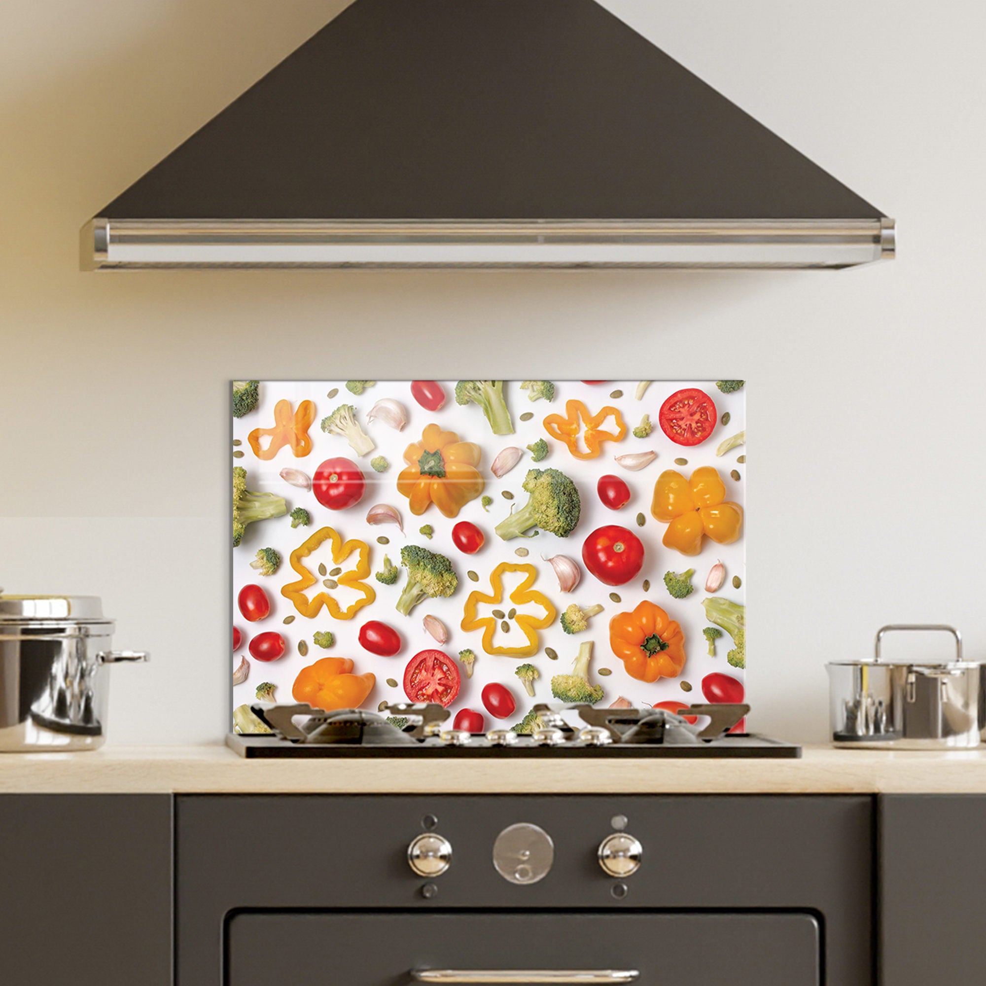 Quadro Decorativo em Vidro Temperado Multicolor 50x70cm - Arte Moderna para Decoração de Interiores