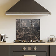 Quadro Decorativo em Vidro Temperado Multicolor 60x60cm - Arte Moderna para Decoração de Interiores