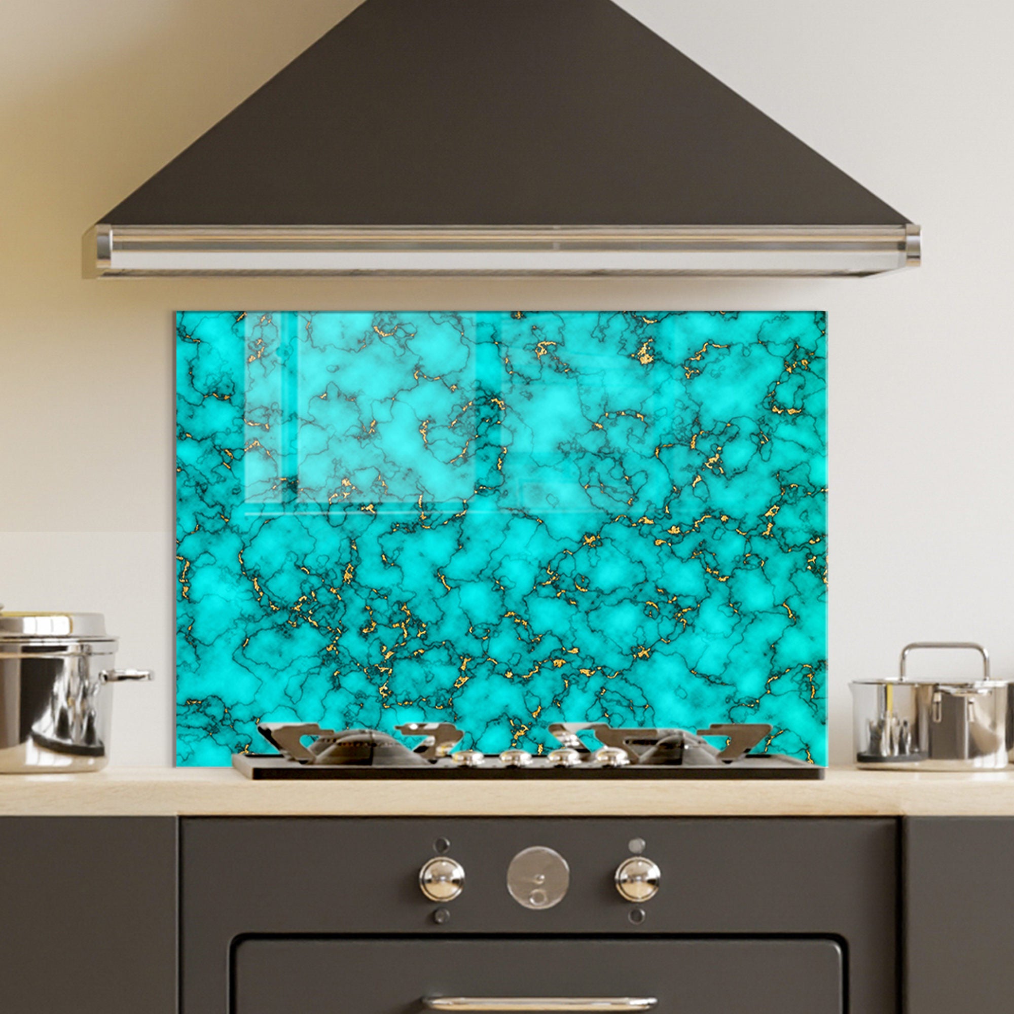 Arte Decorativa em Vidro Temperado Multicolor 70x100cm - Pintura Moderna de Alta Qualidade