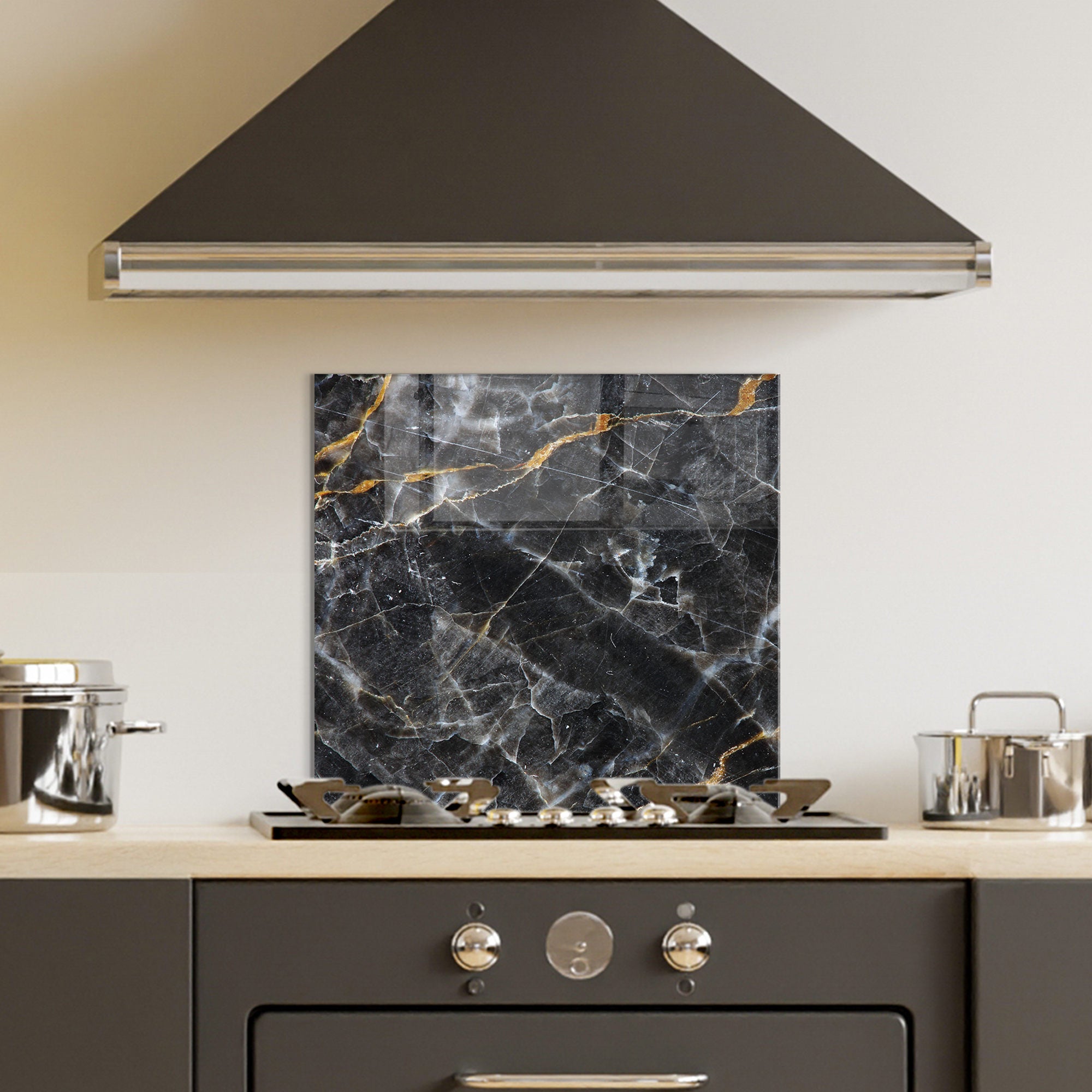 Pintura Decorativa em Vidro Temperado Multicolor 60x60cm - Arte Moderna para Parede