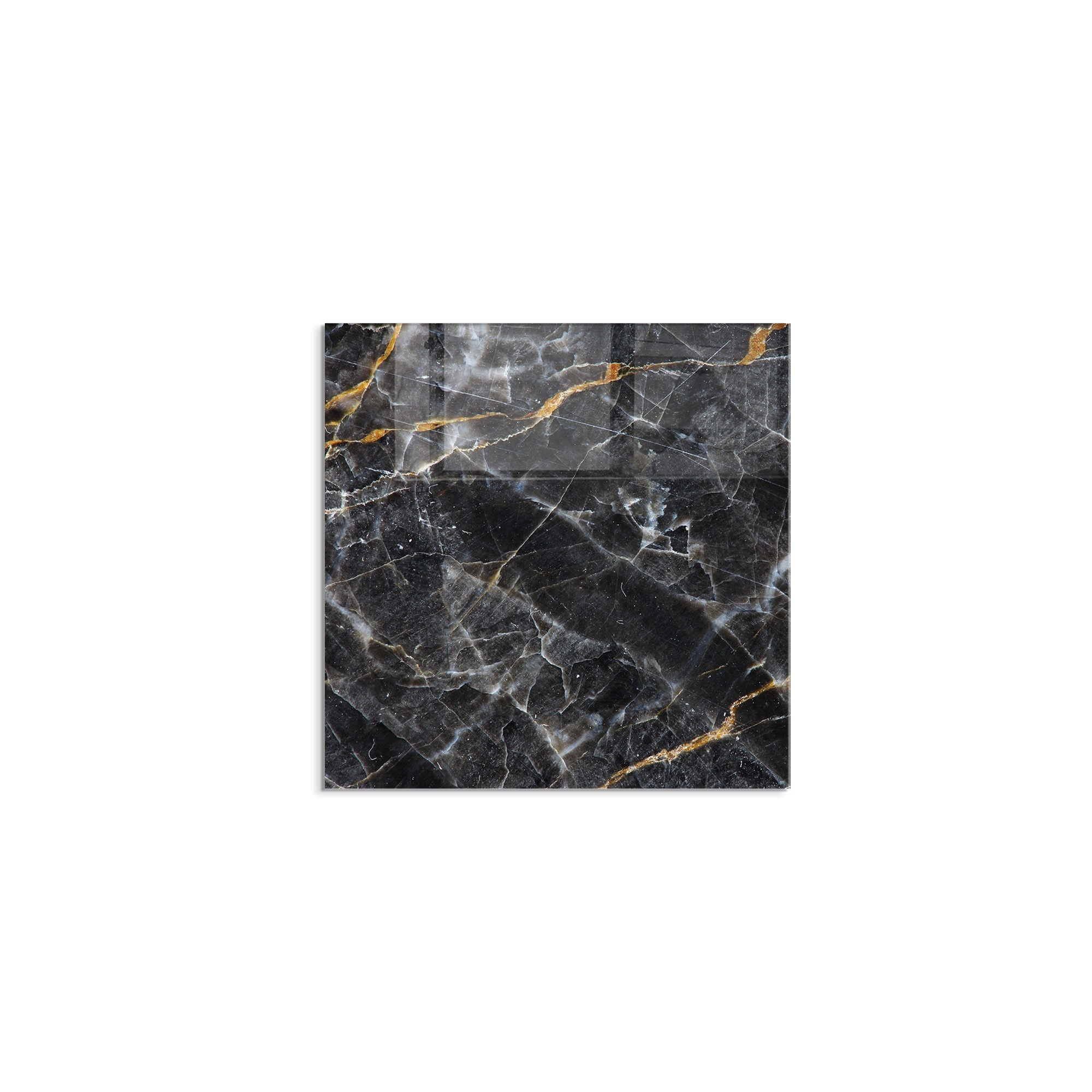 Pintura Decorativa em Vidro Temperado Multicolor 60x60cm - Arte Moderna para Parede