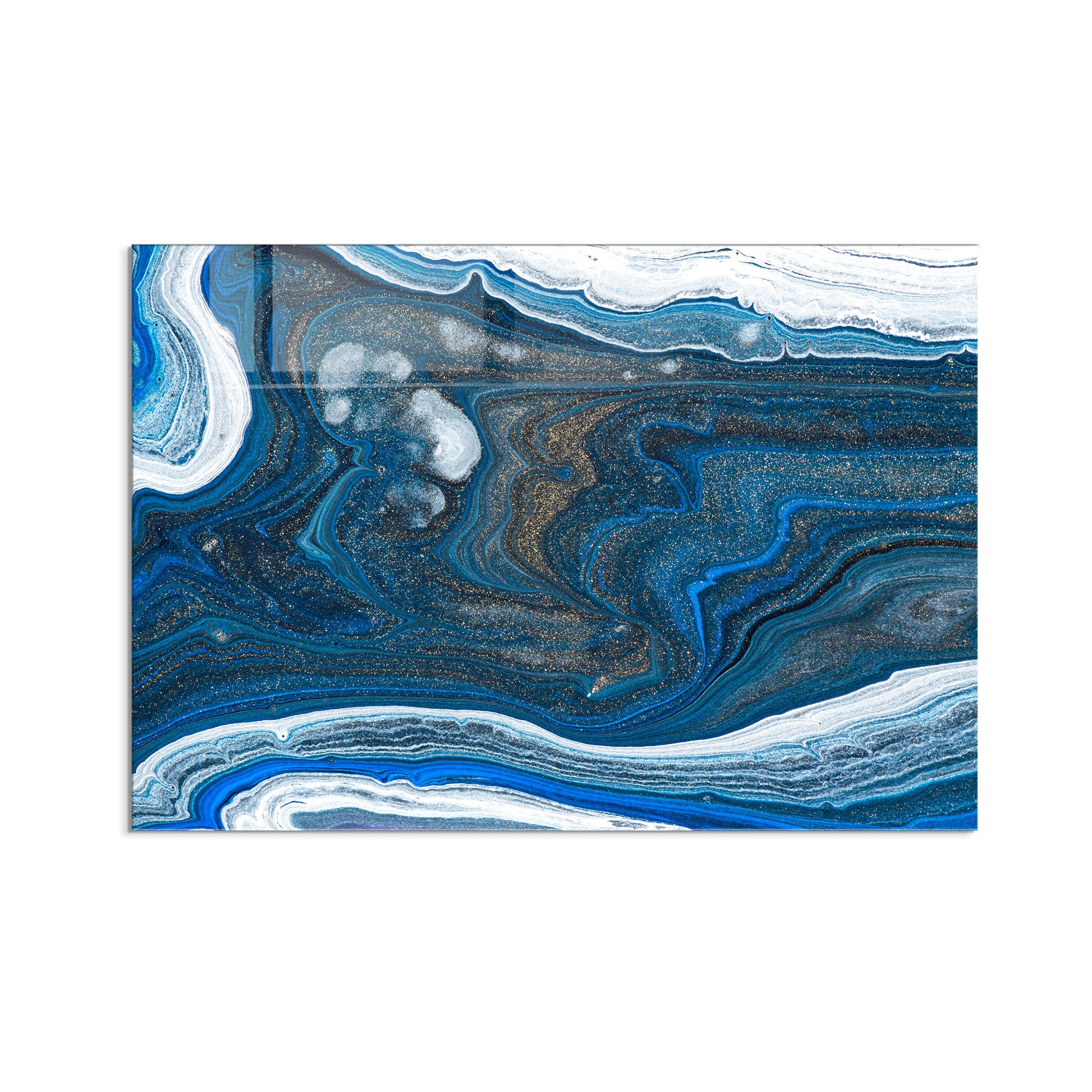 Arte Decorativa em Vidro Temperado Multicolor 70x100cm - Pintura Moderna de Alta Qualidade