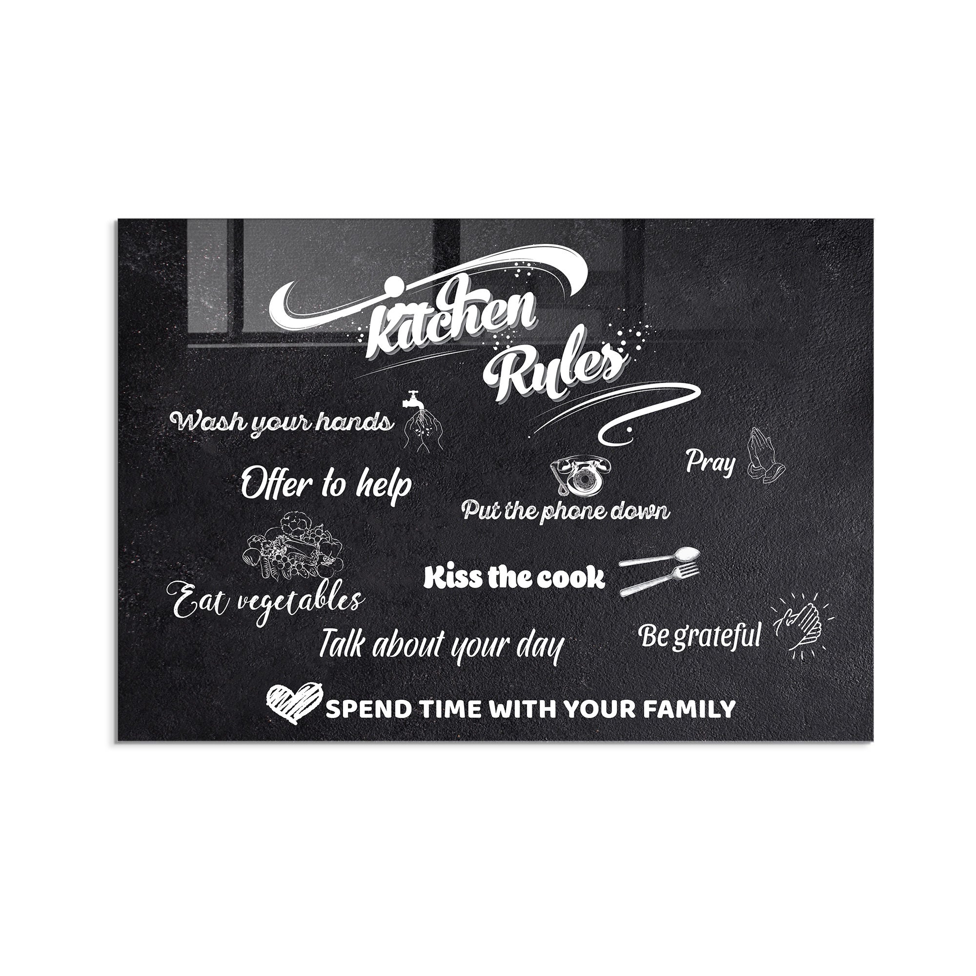 Quadro Decorativo em Vidro Temperado Multicolor 50x70cm - Arte Moderna para Decoração de Interiores