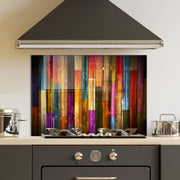 Arte Decorativa em Vidro Temperado Multicolor 70x100cm - Pintura Moderna de Alta Qualidade