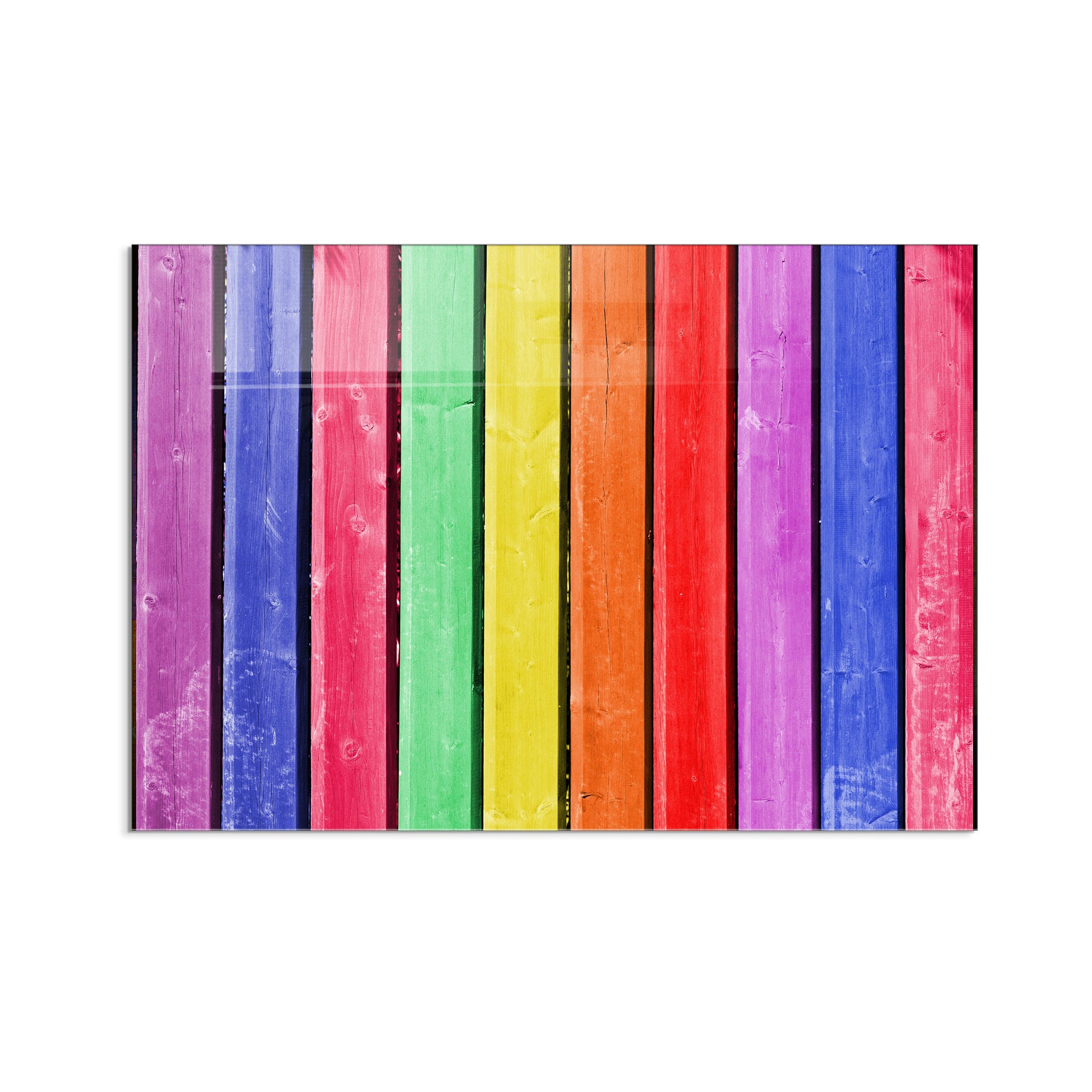 Quadro Decorativo em Vidro Temperado Multicolor 50x70cm - Arte Moderna para Decoração de Interiores