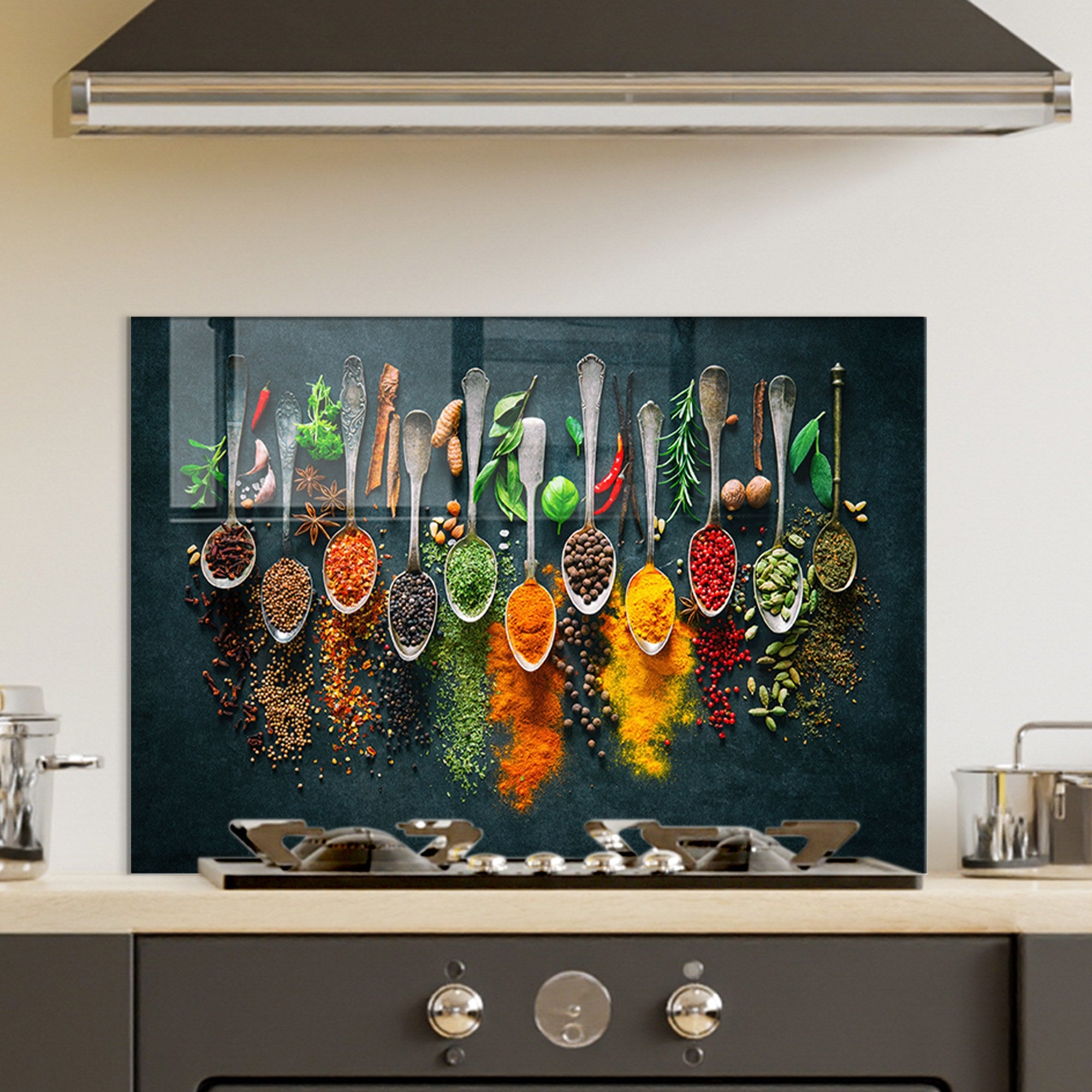 Arte em Vidro Temperado Multicolor 70x100cm - Pintura Decorativa Resistente e Elegante