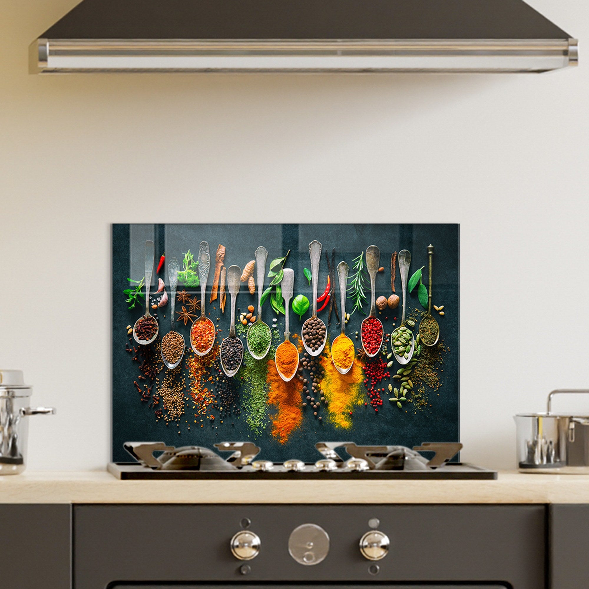 Quadro Decorativo em Vidro Temperado Multicolor 50x70cm - Arte Moderna para Decoração de Interiores