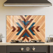 Quadro Decorativo em Vidro Temperado Multicolor 70x100cm - Arte Moderna para Decoração de Interiores