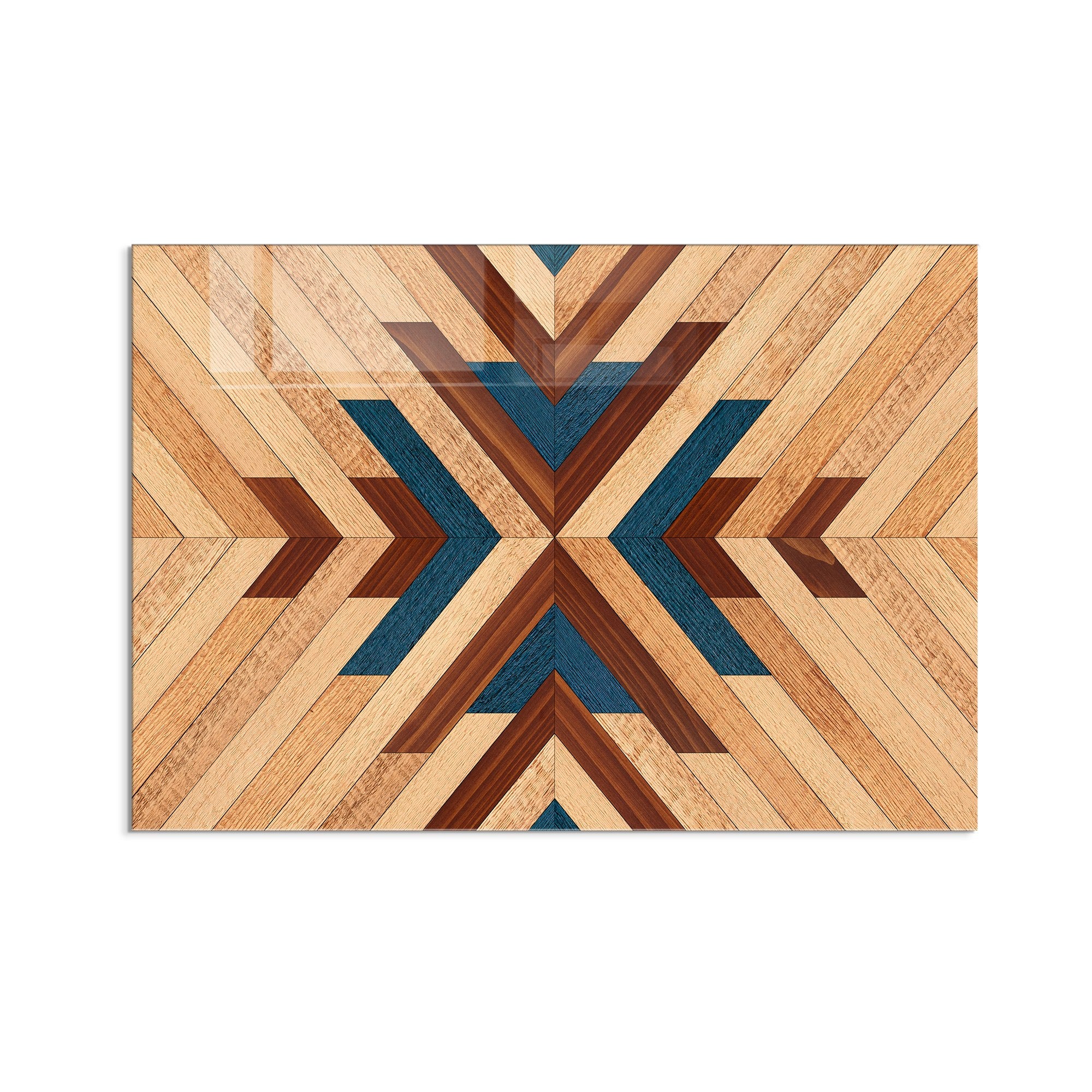 Quadro Decorativo em Vidro Temperado Multicolor 70x100cm - Arte Moderna para Decoração de Interiores